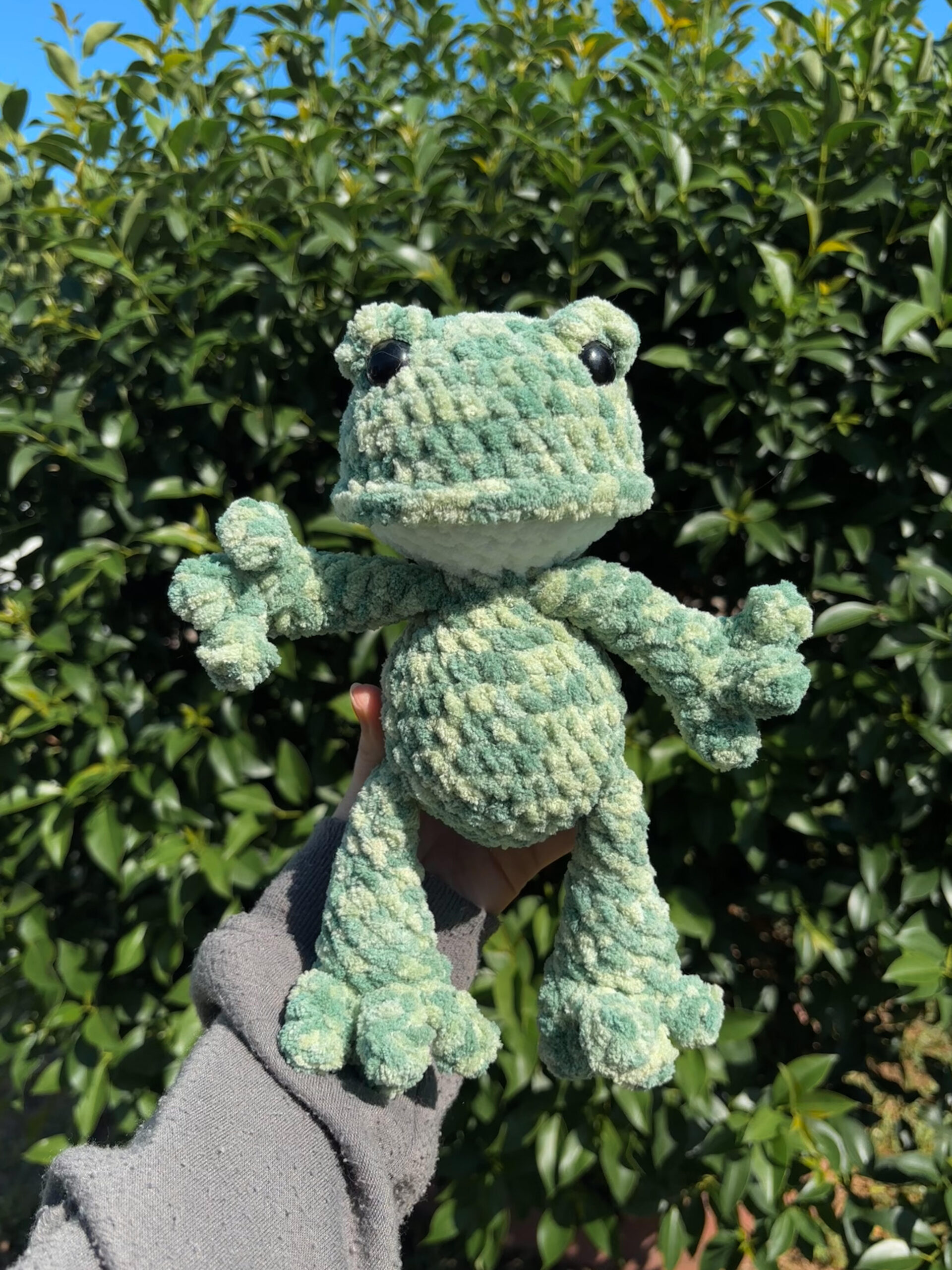 A collection of handmade crochet items